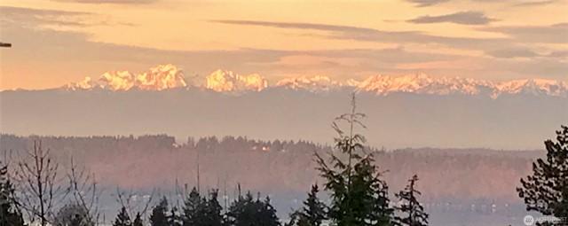 Olympic Mountains sunset view from 4611 76th Street SW, Mukilteo WA multi-gen home