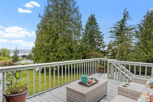 View from the deck, Olympic Mountains across the Sound from 4611 76th Street SW