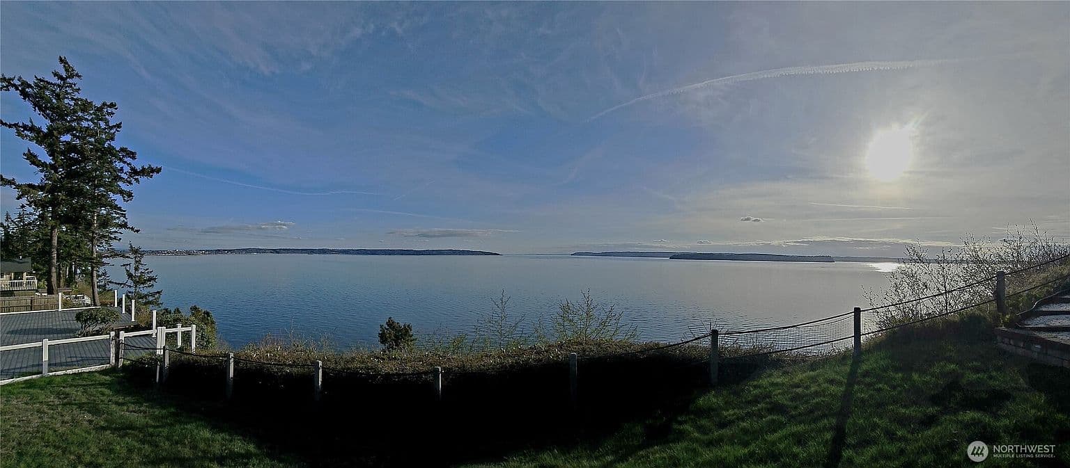Puget Sound view from the property — sweeping water vista