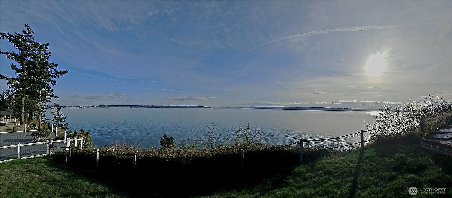 Puget Sound view from 1406 Potlatch Beach Road — sweeping water vista, Tulalip WA