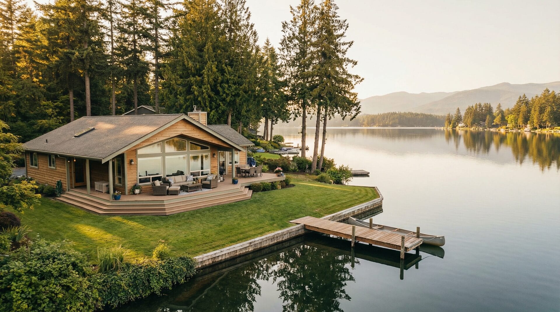 Bothell Old Town Main Street along the Sammamish River